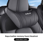Auto nimmetugi kaelapadi m&auml;luvahust logoga padi KIA Carnival Niro EV9 K8 Forte Cerato Sportage Ray EV Telluride jaoks hbwjx00 gray