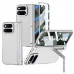Magnetiline Nahatundlik Telefonikarp K&uuml;ljeseisuga Google Pixel 11 Pro Fold P&otilde;rutuskindel PC Kate Must-Roheline S&uuml;sinik Google Pixel 11 Pro Fold