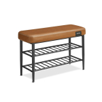 VASAGLE EKHO LSB054K01 Kingapink &otilde;mblustega 30 x 80 x 50 cm Modernne 135 kg Kandev&otilde;ime 135 kg Kunstnahk &otilde;mblustega pruun