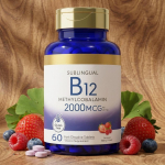 Sublinguaalne vitamiin B12 met&uuml;&uuml;lkobalamiin 2000 mcg &ndash; Kiiresti lahustuvad tabletid (Looduslik marjamaitseline, 60 tk) 1pack
