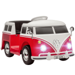 Volkswagen T1 Litsentseeritud Laste Elektriauto MP3-m&auml;ngijaga, Valmistatud Metallist ja PP-st, 89x49x41,5 cm, Punane
