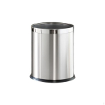 Roostevabast terasest pr&uuml;gikast pehme sulgumisega kaanega, k&ouml;&ouml;ki, vannituppa, kontorisse Stainless Steel 10L white