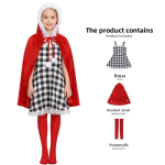 Kuidas Grinch j&otilde;ulud varastas Cindy Cosplay kost&uuml;&uuml;m t&uuml;drukutele pehme pol&uuml;esterkangaga p&uuml;hadeesinemiseks Kid 110cm red