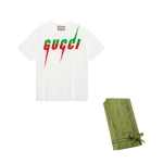 GUCCI meeste puuvillane teraga T-s&auml;rk Valge 565806-XJAZY-9037 M white