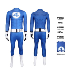 Halloweeni kost&uuml;&uuml;m Fantastiline Nelik 5 Hr. Fantastiline N&auml;htamatu Naine V&auml;lgu&uuml;likond kombinesoon 190cm blue