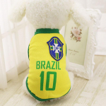 Sport Koera Vest Kassis&auml;rk Lemmikloomariided Suvised puuvillased dressipluusid Jalgpall Koerte riided M