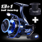 Spinning Reel Carbon Drag 13|1BB piduris&uuml;steemi rullid, mis sobivad suurep&auml;raselt merevees magevees meriahvena p&uuml;&uuml;giks 2000