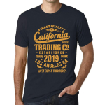 Meeste vintage t-s&auml;rk graafilise tr&uuml;kiga California Trading 2019 tuminine XS kuristik