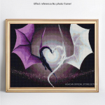 DIY teemantmaal ristpistes loom t&auml;is&uuml;mmarguse tikandiga teemantmosaiikpilt 20X30CM