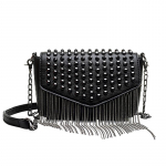 Mood Tassel Diamonds Br&auml;ndi Disain Mini Keti &Otilde;lakott Crossbody Must Nahast Needid Naiste Bolsa Sac A Main must