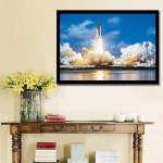 Teemantmaaling Ristpistes Mosaiik K&auml;ivitav Rocket 5D Kodukaunistus Teemanttikandid 20X30CM