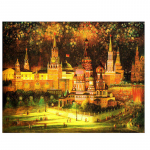 Teemanttikandid maastik Punane Moskvas Venemaa Ristpistes T&auml;isruudukujulised kivid 20X30CM