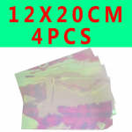 4 tk 12x20 cm liimiga tugi vikerkaarekile Sabiki k&auml;rbse nahk k&auml;rbse sidumise tiibade materjal 12*20cm