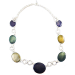 NOA [G5944] - Collier Cr&eacute;ateur 'Nora' violet vert ambre sinine