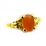 Bague 'Scarlett' orange - 8x6 mm 52 oranž