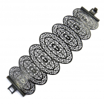 Les Tr&eacute;sors De Lily [L8748] - Bracelet 'Carmen' noir must