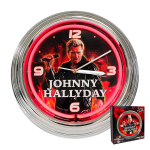 Johnny Hallyday [H5969] - Neoon seinakell  Johnny Hallyday  mikrofoniga (punane) - 37x7 cm punane