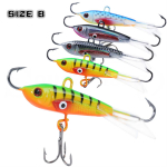 Kalap&uuml;&uuml;gi landid 4 tk Balancer Talvine j&auml;&auml;p&uuml;&uuml;k Jig Baits Konksud plii k&otilde;va peibutis jigging lands Size B&4Pcs