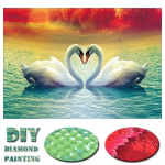 T&auml;is&uuml;mmargune puur 5D DIY Teemantmaaling Luik Loom 3D Tikand Ristpistes 5D Kodukaunistuse kingitus 20X30CM