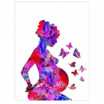 5D ristpistes iseteemantmaaling multifilm Merineitsi printsess rase naine teemantmaal 20X30CM