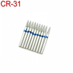 10 tk Dental Diamond Burs Drill Dental Burs Dia-puurid suure kiirusega k&auml;siinstrumendile Medium CR-31 hambaraviinstrumendile
