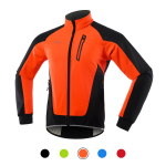 Meeste rattajope veekindel tuulekindel termofliisist bike Jersey MTB jalgrattaga s&otilde;itmine jooksmine XXL oranž