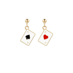 Creative Poker Ace Drop K&otilde;rvar&otilde;ngad S&uuml;damed Labidad Kaardid As&uuml;mmeetria Mini Rippuvad K&otilde;rvar&otilde;ngad Kingitused Naistele T&uuml;drukutele Ehted Unikaalne disain