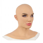 Naiste realistlik silikoonist Crossdresser mask Cosplay Halloweeni uhke kleit 32*25*5cm