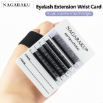 Ripsmete pikendamise randmekaart NAGARAKU ripsmepaleti meigit&ouml;&ouml;riistad ripsmehoidja kummipaelaga randmekaart ripsmete pikendamiseks akr&uuml;&uuml;lmaterjal Mix 8-15mm