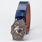 Meeste Cow Bull sileda pandlaga tsingisulamist v&ouml;&ouml; Meeste punk rock ehtsast nahast rihmad vabaaja meeste aksessuaarid 125cm