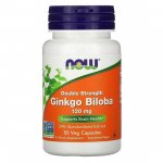 Now Foods, Ginkgo Biloba, Double Strength, 120 mg. 50 Veg Capsules