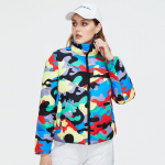 Astrid Fashion BubbleJacket v&auml;rviline kamuflaažiga tr&uuml;kitud ja v&auml;rvitud kamuflaaž vabaaja mantel XL