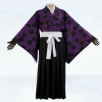 Anime Demon Slayer Kimetsu No Yaiba Kokushibo Cosplay &uuml;likonna tr&uuml;kkimine Kimono vormis&auml;rk Halloweeni karnevalipeo kost&uuml;&uuml;m S