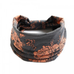Puuvillane pehme pea&uuml;mbris Bandana turban elastne s&otilde;lme juukseaksessuaarid Vintage peapaelad laiad lilleprintid Boho 2
