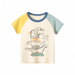 Uued Lasteriided Laste T-s&auml;rk Poiste Riided Dinosaurused Multifilmi Riided 90cm beež