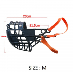 Reguleeritav koera koonuga plastikmask haukumisvastane suukate v&auml;ikesele/keskmisele/suurele hurt Gree whippetile M