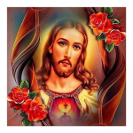 DIY 3D teemantmaal Religioosne figuur tikandid Ristpistes k&auml;sit&ouml;&ouml; Kodukaunistus Full Round 20x20CM