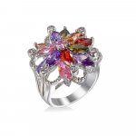 SODROV Rainbow Crystal Jewelry V&auml;rvilised tsirkoonist liller&otilde;ngad naistele 6