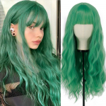 MERISIHAIR pikk laineline parukas tukkidega Hele ombrepruun s&uuml;nteetiline k&otilde;rge temperatuuriga kiust parukas naistele igap&auml;evaseks kandmiseks 26inches