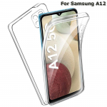 Telefoni&uuml;mbris Samsung Galaxy A12 360&deg; kahepoolne l&auml;bipaistev p&otilde;rutuskindel Samsung Galaxy A12 puhas