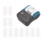 Bisofice'i kaasaskantav 58 mm kviitungiga termoprinter 2-tolline mini mobiilne taskuprinter 11 termoprinteriga 11pcs paper roll