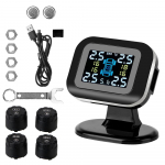Juhtmevaba USB TPMS Mini auto rehvir&otilde;hu j&auml;lgimiss&uuml;steem Automaatne turvasignalisatsioon 4 tk v&auml;lise anduriga