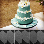 Uus 6 tk lillelise tekstuuriga lehtede komplekt Tekstuurimatt Sugarcrafti koogi kaunistamise t&ouml;&ouml;riist Cookie Fondant koogivorm