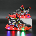 2024 Luminous Boys Helendavad jalan&otilde;ud Tuledega tossud Kingad Laste multifilm Led Light Kingad Tide 28