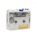 TON010S kaasaskantav kassett MP3-m&auml;ngijaks Mini-USB-lindim&auml;ngija MP3-muundur 3,5 mm AUX-sisendiga puhas