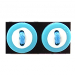 NOA [R8194] - Sini-valged 'Button' k&otilde;rvar&otilde;ngad - 13 mm sinine