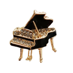Les Tr&eacute;sors De Lily [R8529] &ndash; h&otilde;bedane merevaigukujuline disainerpross  Grand Piano  - 30x30 mm must