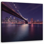 L&otilde;uenditr&uuml;kk Brooklyn Bridge New York 30x30 lilla