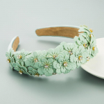 Naiste juuksepael juuksepael Candy nahast kristalllillega peapael Solid Seni pruudi Corolla peakate OneSize roheline