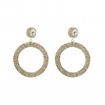 Naiste k&otilde;rvar&otilde;ngad suure ringiga v&otilde;rk punase tuulega kivist atmosf&auml;&auml;ri pika r&otilde;ngaga k&otilde;rvar&otilde;ngad OneSize kuld